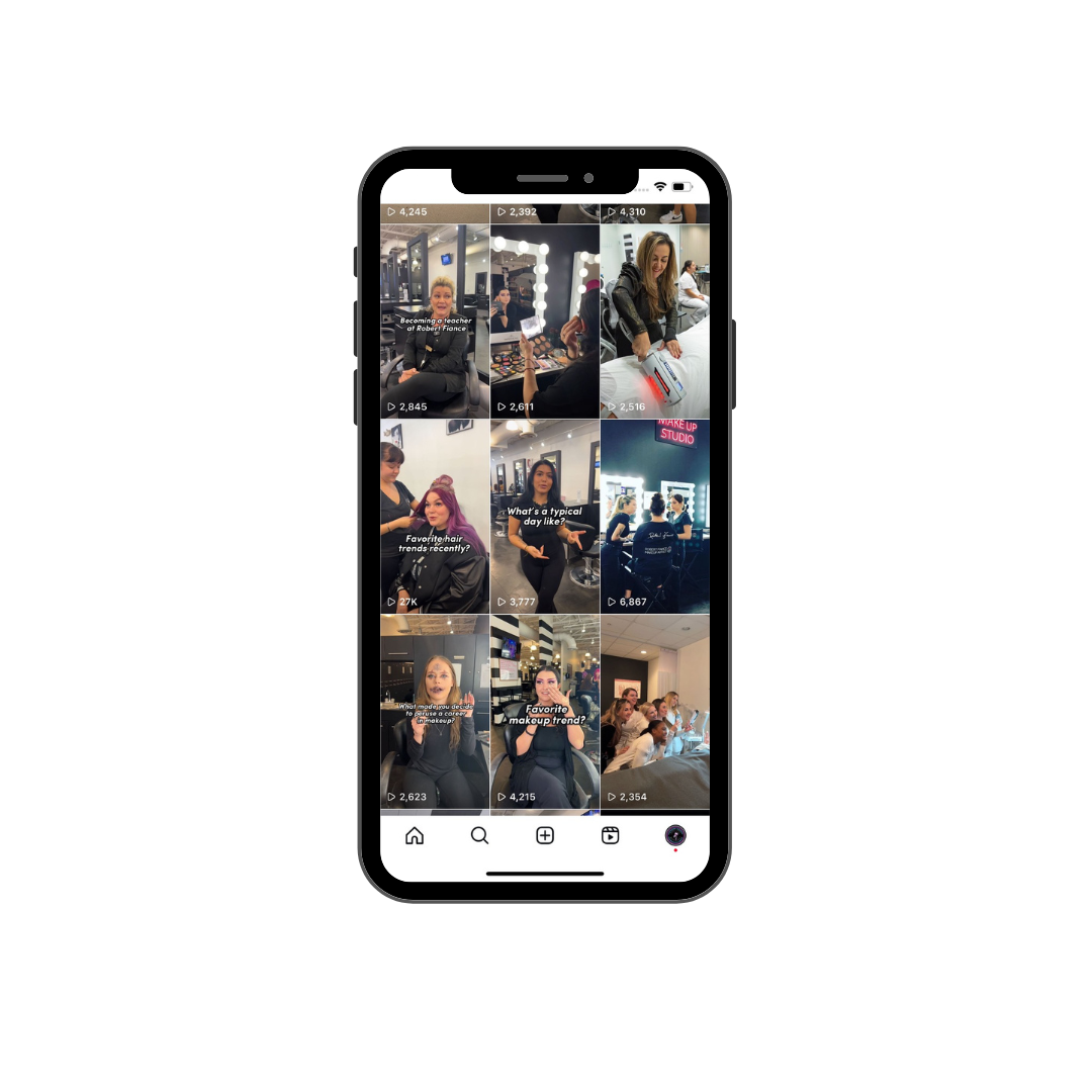 Robert Fiance Beauty Schools social media portfolio